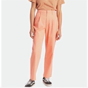 Brixton Victory pleated Trouser pant in Desert Flower 26 autumn spring peach